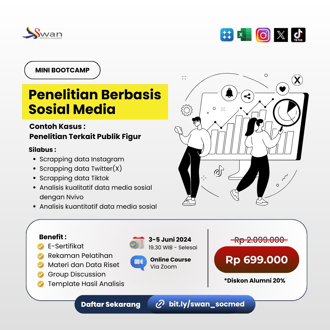 pelatihan intensif metodologi penelitian sosial media 